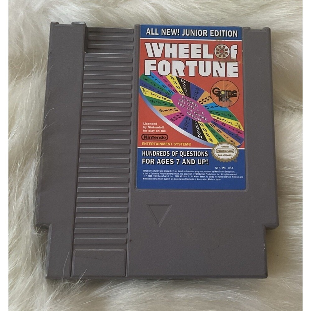 Wheel of Fortune NES Junior Edition (Nintendo Entertainment System, 1989)